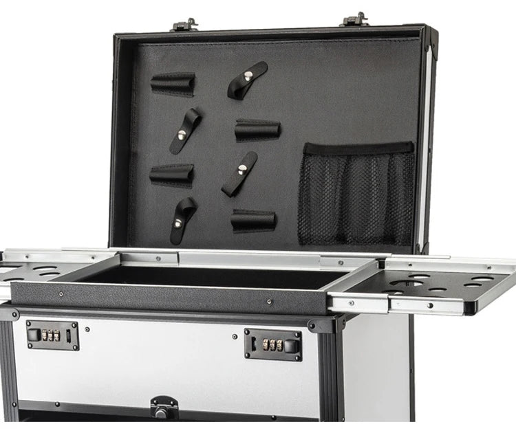 Professional Rolling Makeup Case – Extra Large Trolley Case with Combination Lock