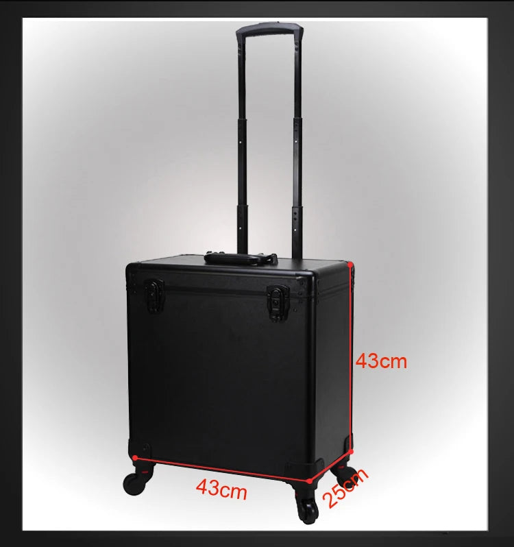 Professional Rolling Makeup & Hairdresser Trolley Case