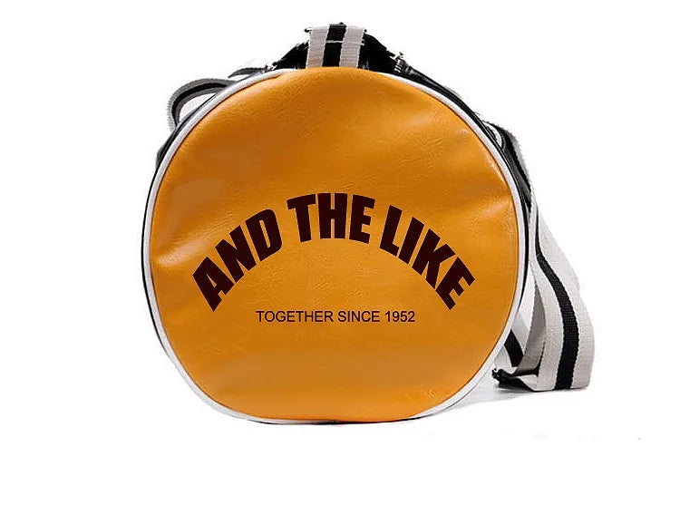 Unisex Vintage Faux Leather Sports Duffle & Gym Bag
