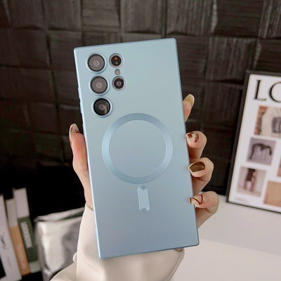 ANISARP Luxury Magnetic Frosted Phone Case with Ring Holder