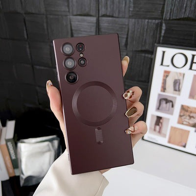 ANISARP Luxury Magnetic Frosted Phone Case with Ring Holder