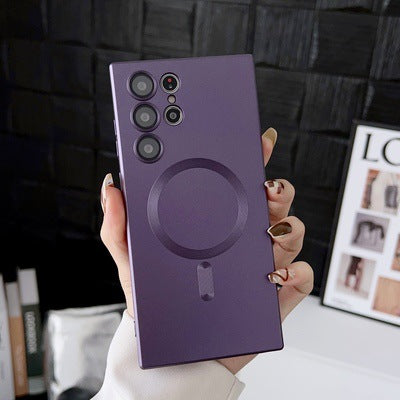 ANISARP Luxury Magnetic Frosted Phone Case with Ring Holder
