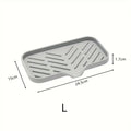 Silicone Kitchen Sink Splash Guard & Sponge Holder Tray