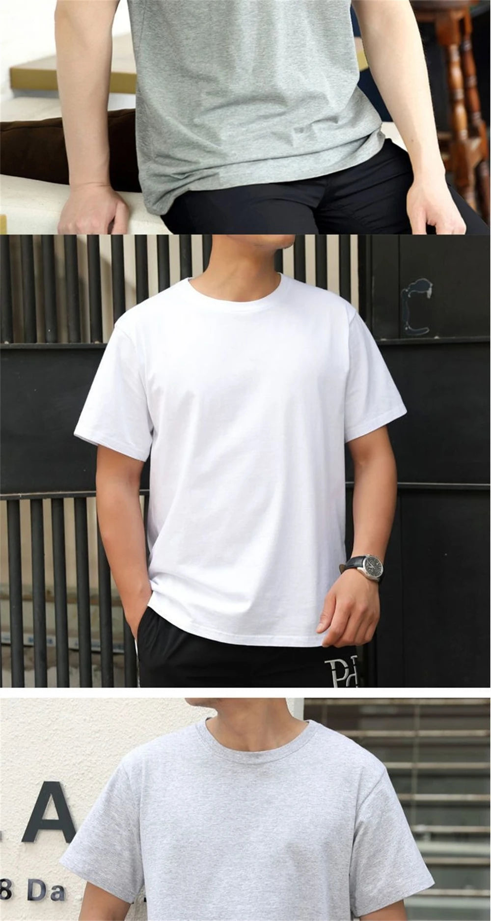 2-Pack Heavyweight Cotton Crew Neck T-Shirts – Unisex
