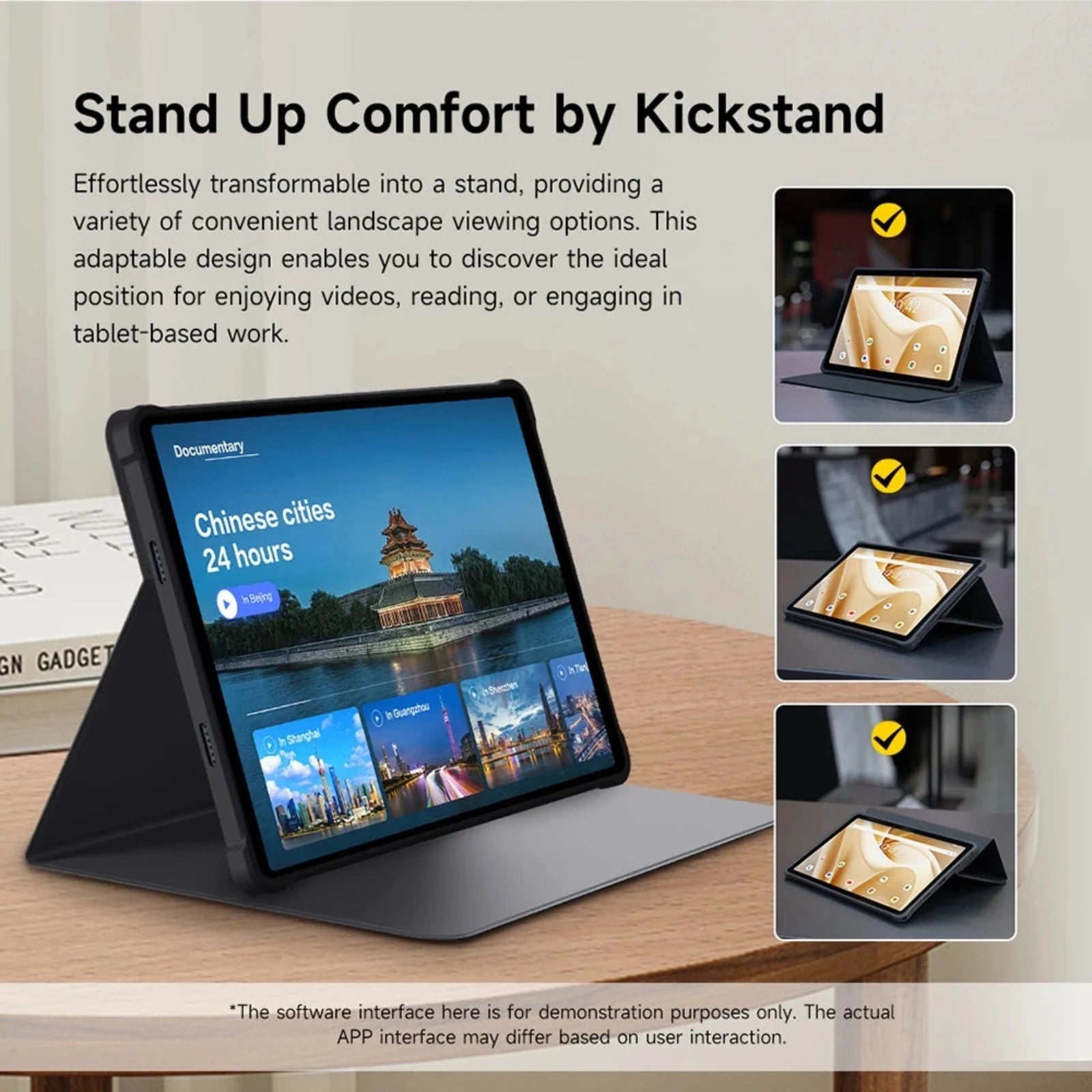 Ulefone Armor Pad Tab A11 Pro Smart Book Cover – PU Leather Folio Stand Case