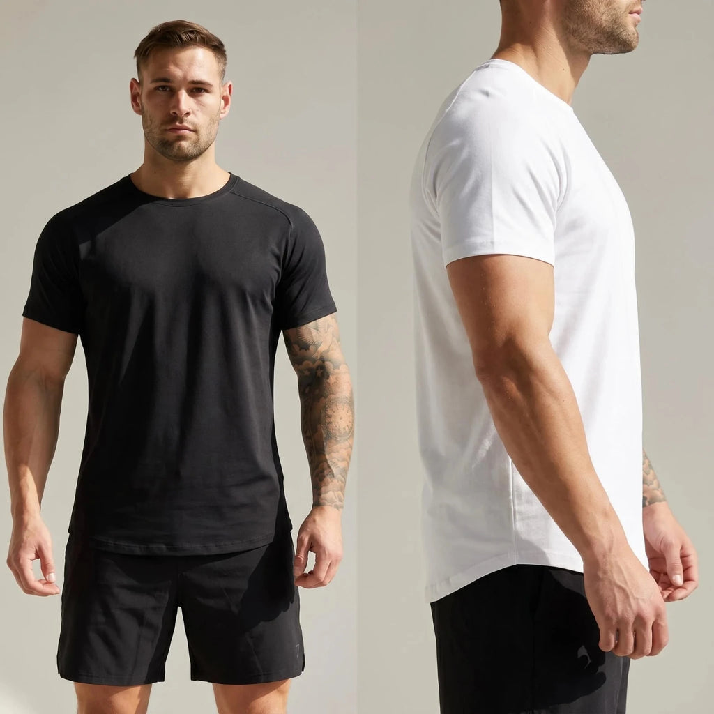 Men's Athletic Fit Cotton Short Sleeve Tee