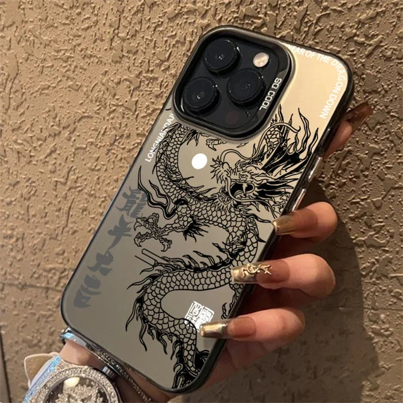 ANISARP Luxury Chinese Dragon Hard Matte Shockproof Phone Case