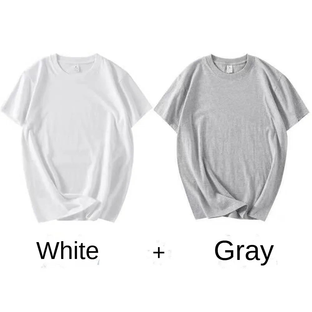 2-Pack Heavyweight Cotton Crew Neck T-Shirts – Unisex