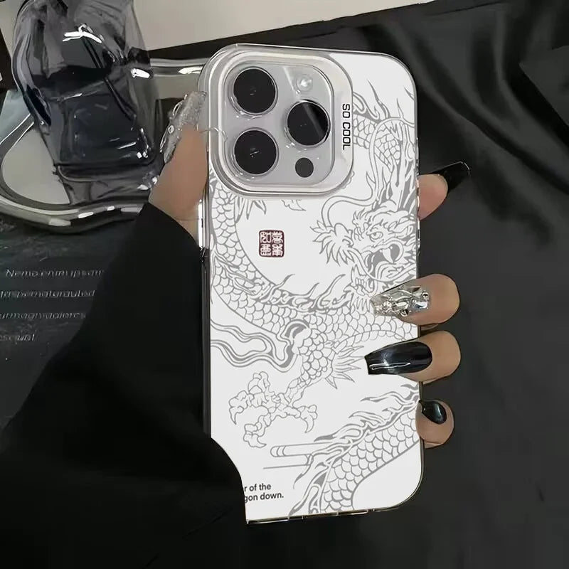 ANISARP Luxury Chinese Dragon Hard Matte Shockproof Phone Case