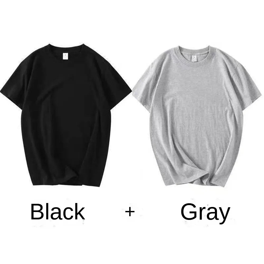 2-Pack Heavyweight Cotton Crew Neck T-Shirts – Unisex