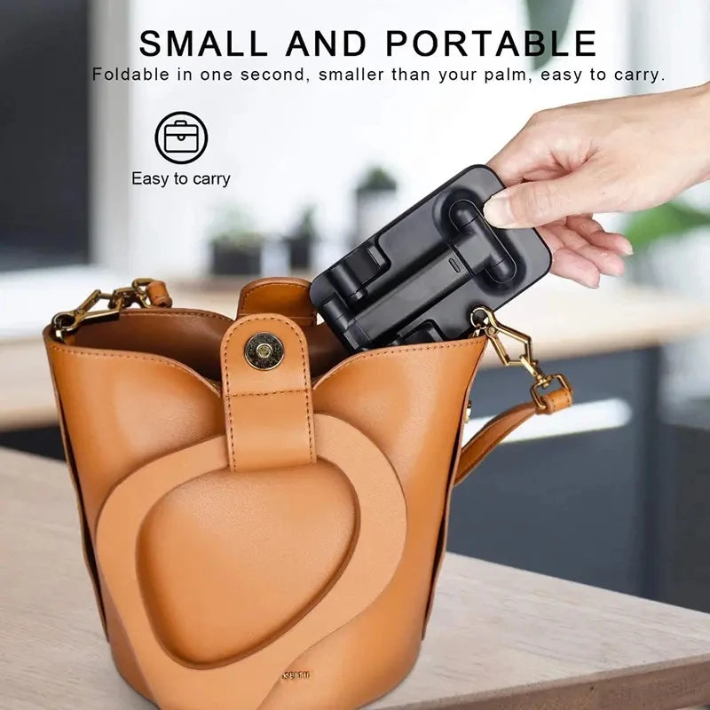 Foldable Desktop Phone & Tablet Stand (Adjustable Height)