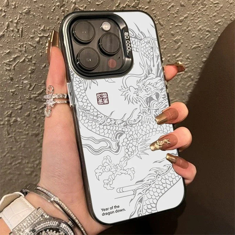 ANISARP Luxury Chinese Dragon Hard Matte Shockproof Phone Case