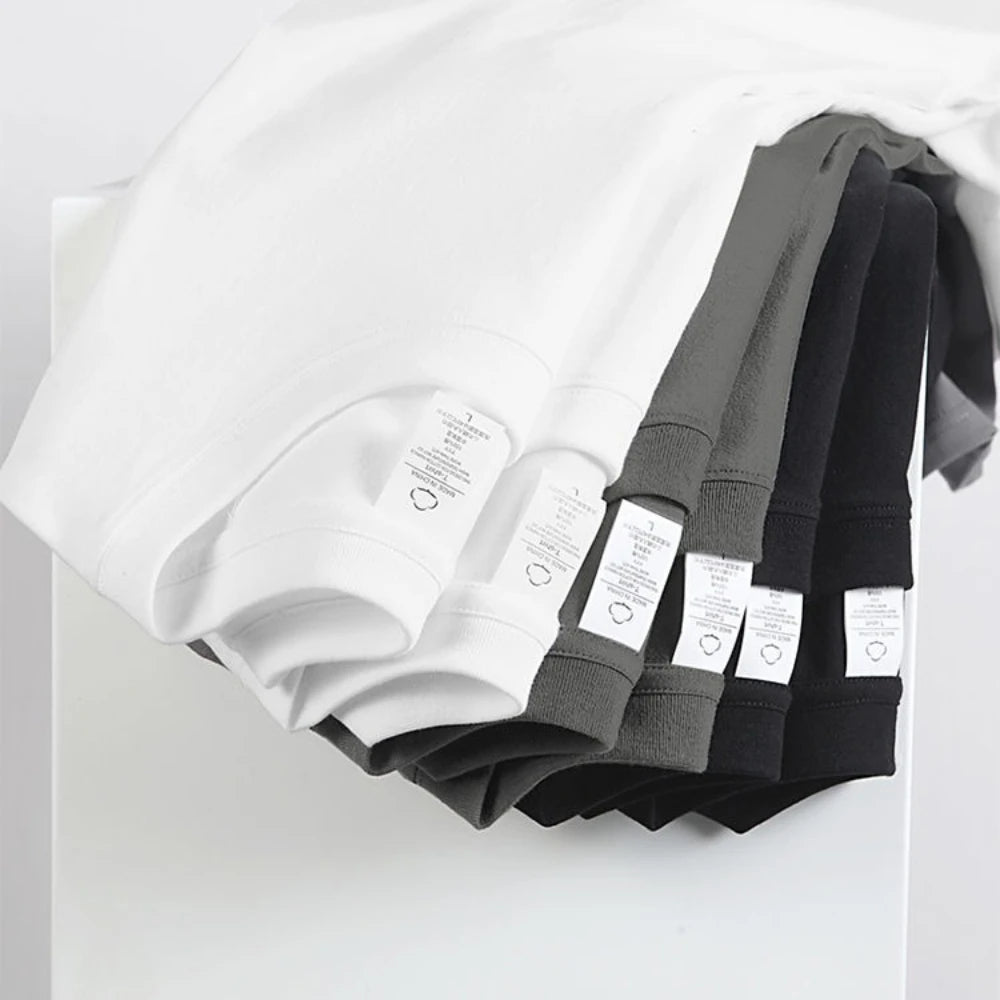 2-Pack Heavyweight Cotton Crew Neck T-Shirts – Unisex