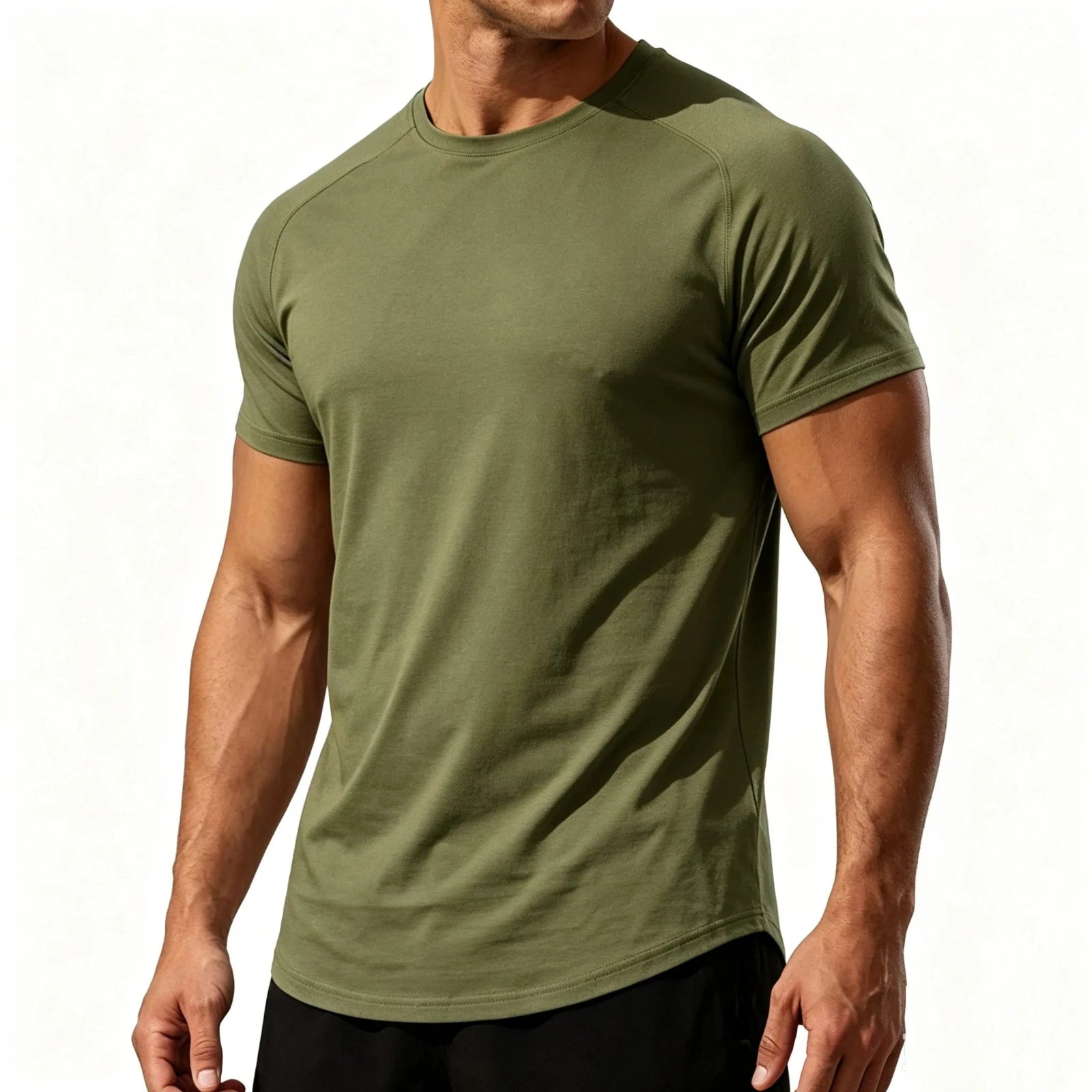 Men's Athletic Fit Cotton Short Sleeve Tee