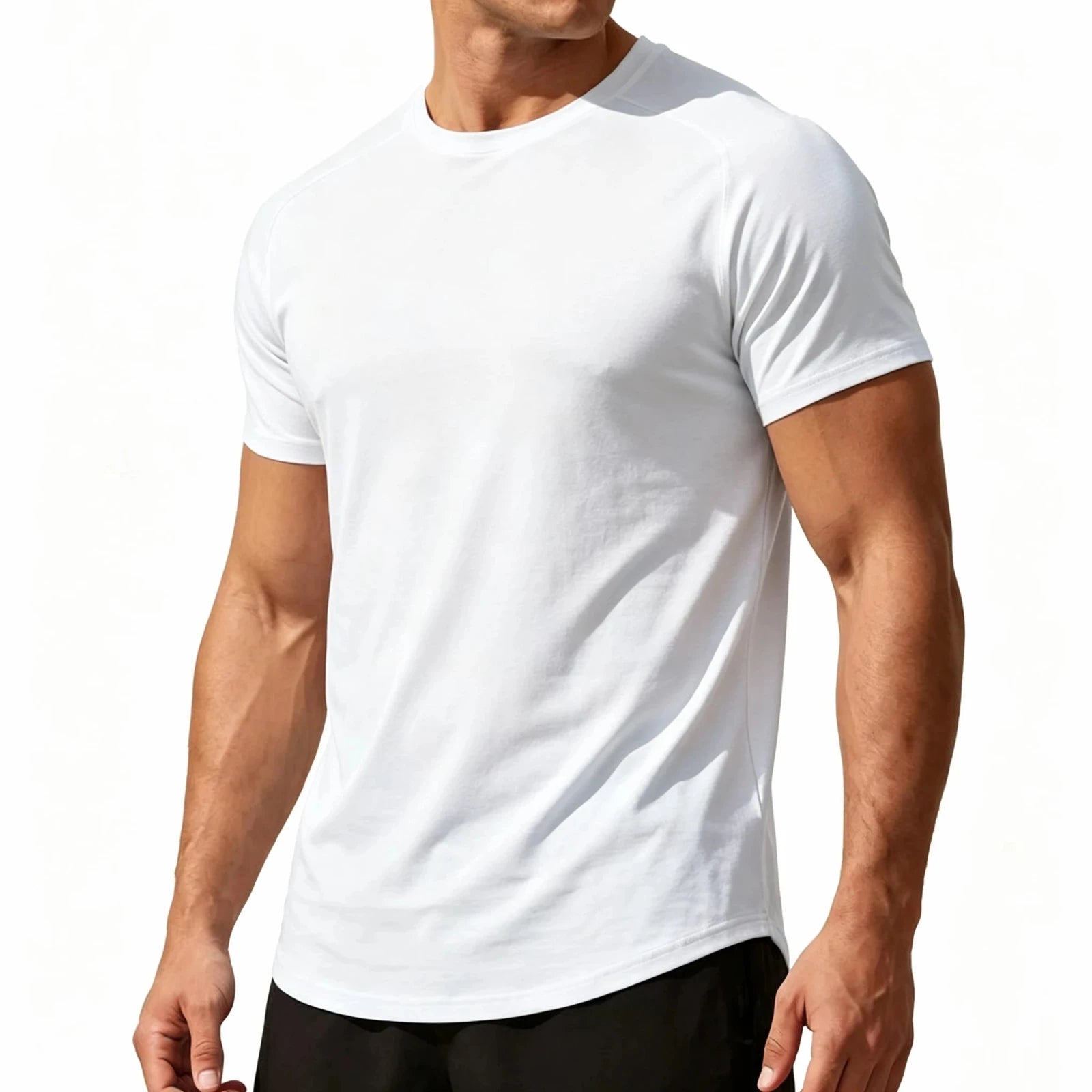 Men's Athletic Fit Cotton Short Sleeve Tee