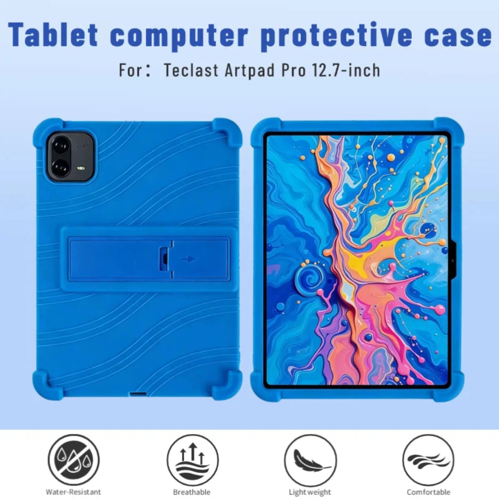 Teclast Artpad Pro 12.7" Heavy-Duty Silicone Case – Shockproof Cover with Stand
