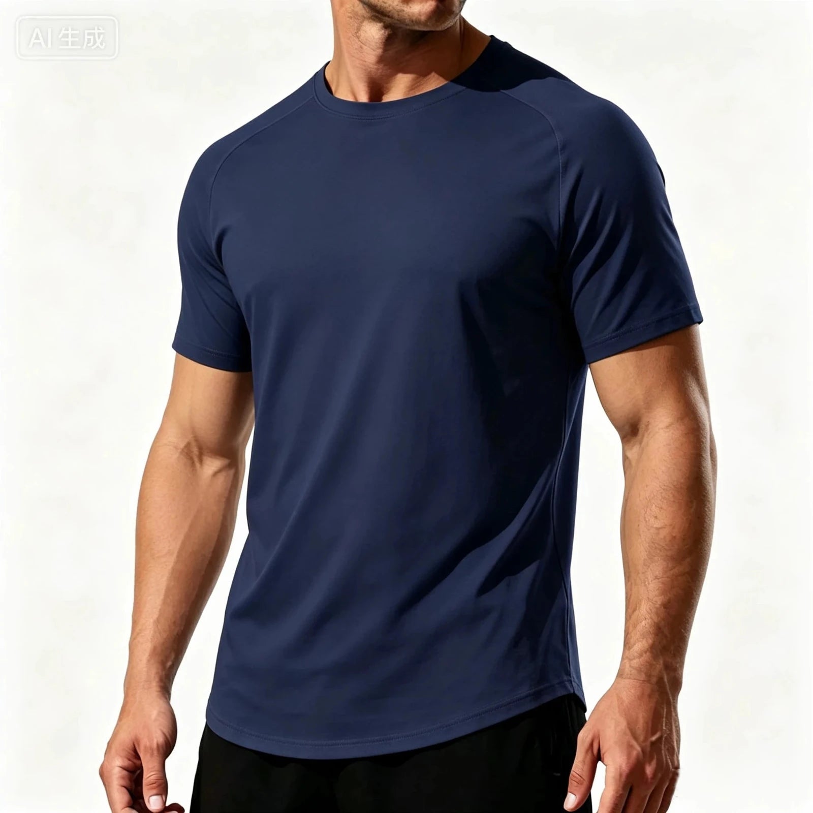 Men's Athletic Fit Cotton Short Sleeve Tee