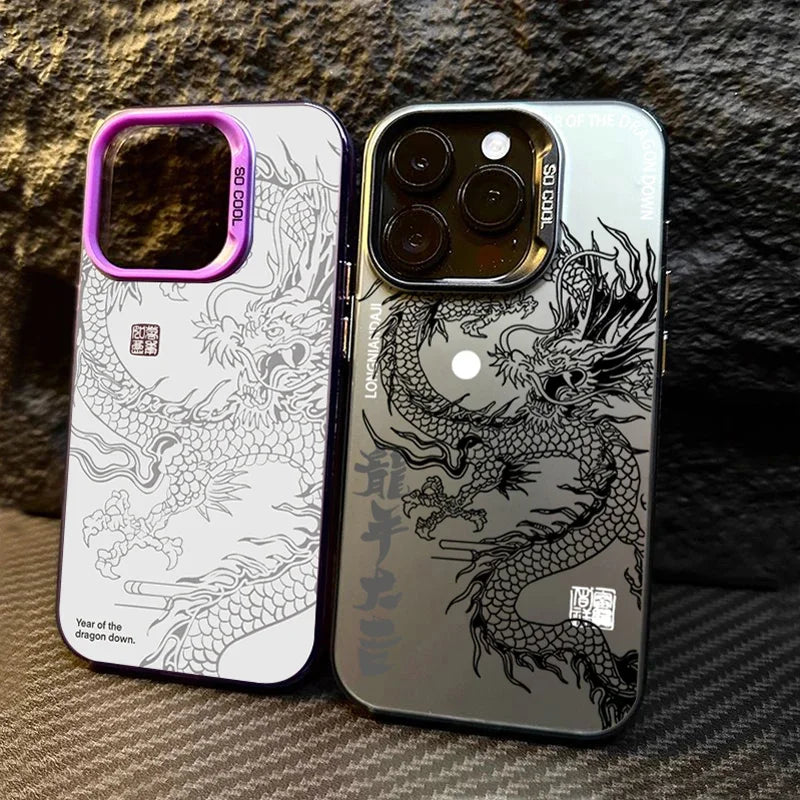 ANISARP Luxury Chinese Dragon Hard Matte Shockproof Phone Case