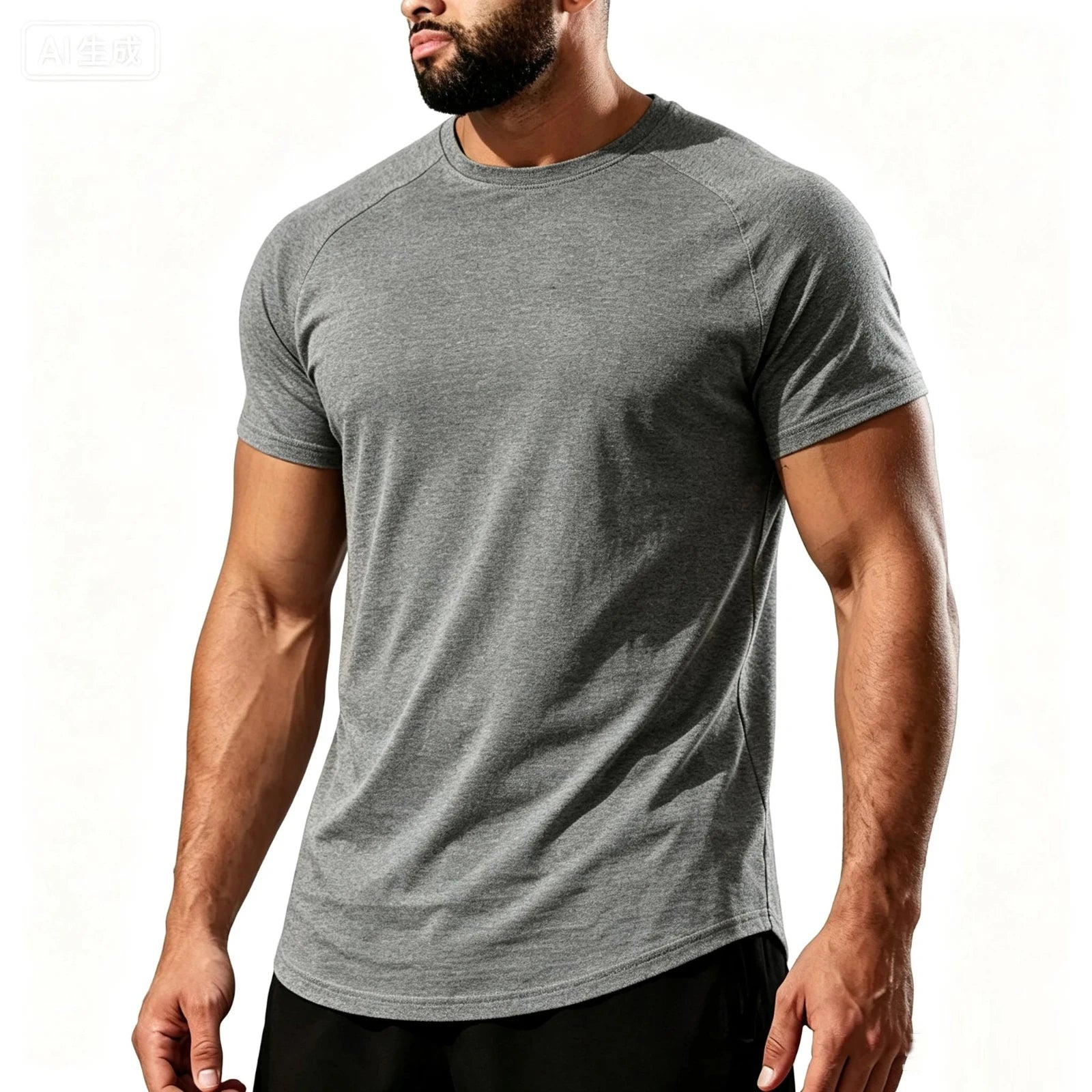 Men's Athletic Fit Cotton Short Sleeve Tee