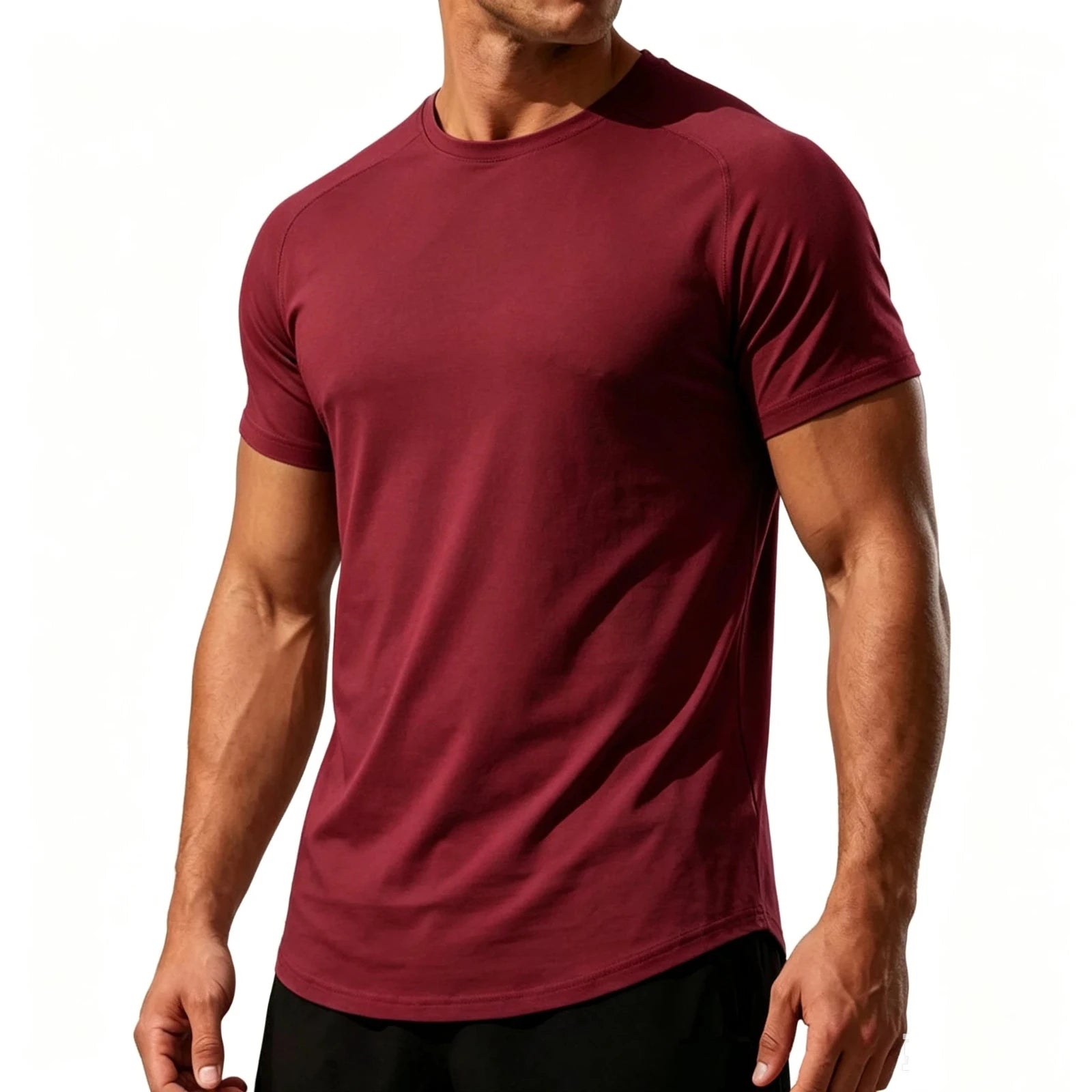 Men's Athletic Fit Cotton Short Sleeve Tee