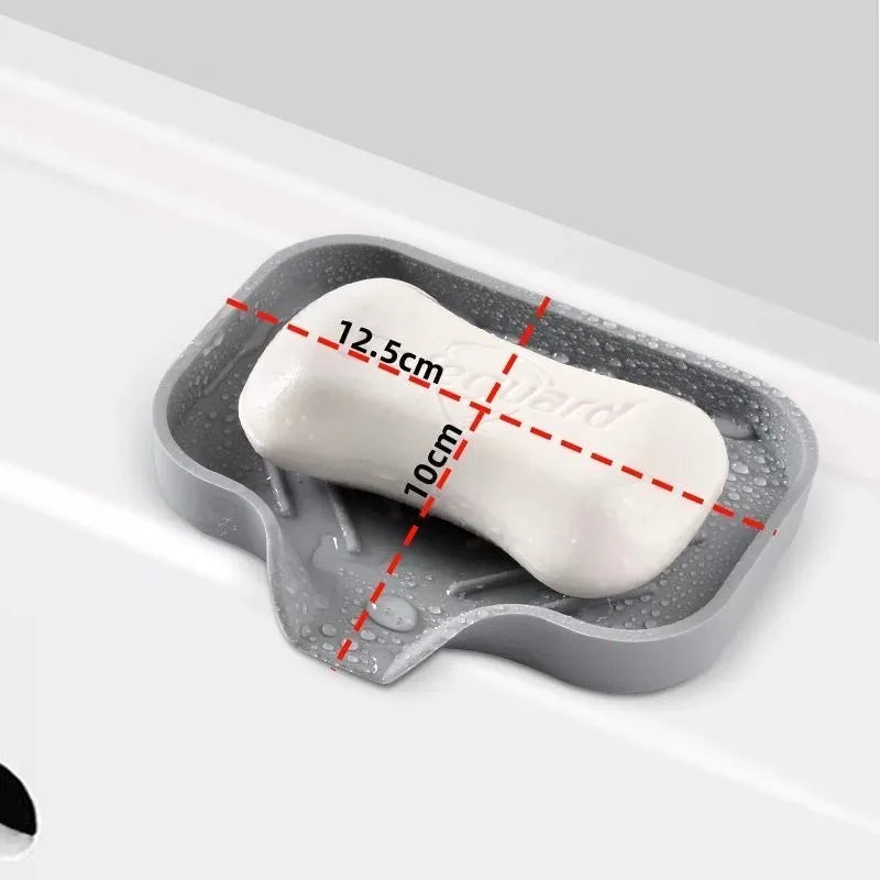 Silicone Kitchen Sink Splash Guard & Sponge Holder Tray