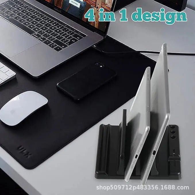 Vertical Laptop Stand & Desktop Space Saver Dock
