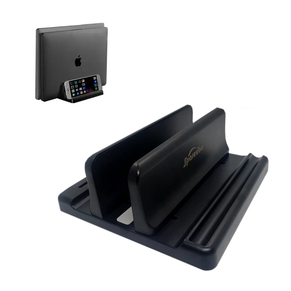 Vertical Laptop Stand & Desktop Space Saver Dock