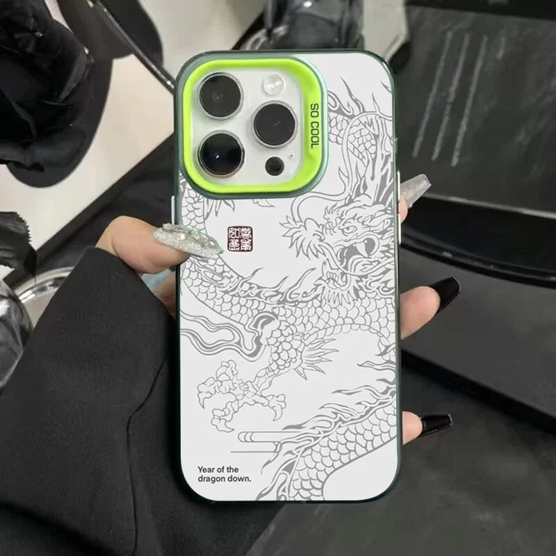 ANISARP Luxury Chinese Dragon Hard Matte Shockproof Phone Case