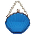 Transparent Shell Acrylic Clutch Bag – Evening Purse with Pearl Strap