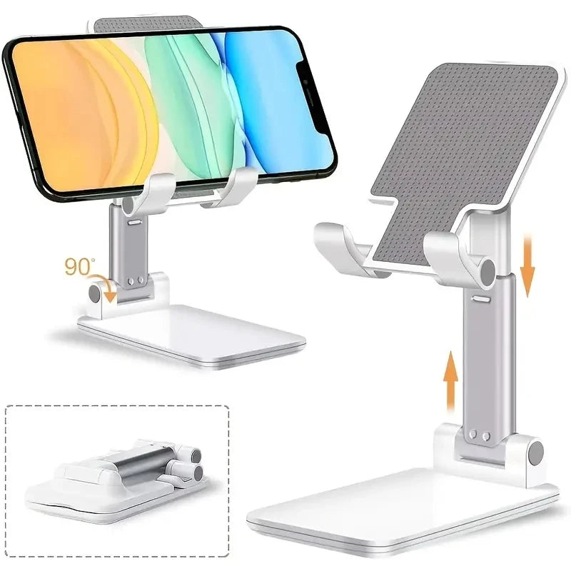 Foldable Desktop Phone & Tablet Stand (Adjustable Height)