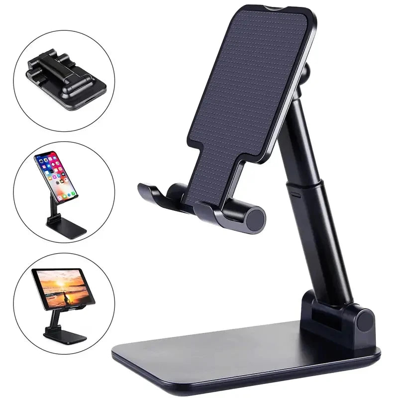 Foldable Desktop Phone & Tablet Stand (Adjustable Height)