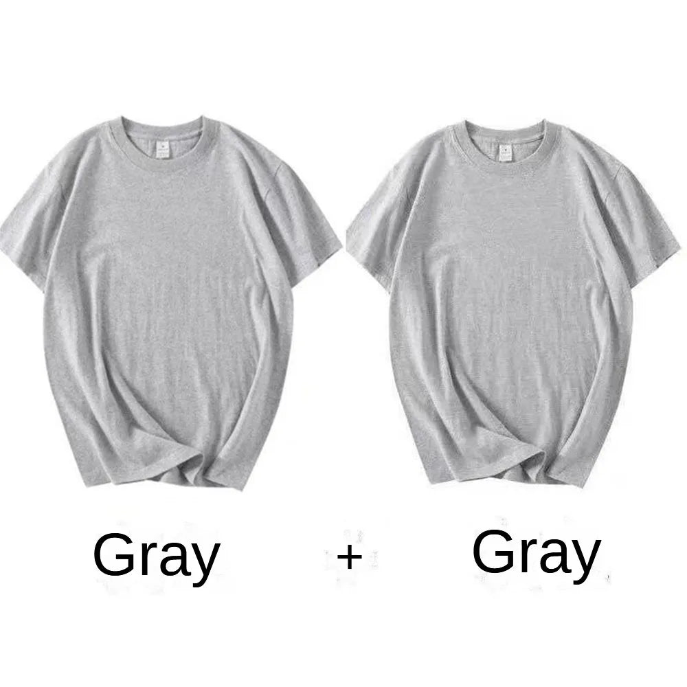 2-Pack Heavyweight Cotton Crew Neck T-Shirts – Unisex