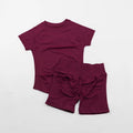 Seamless Sculpt 2-Piece Workout Set (Short Sleeve & Scrunch Shorts)
