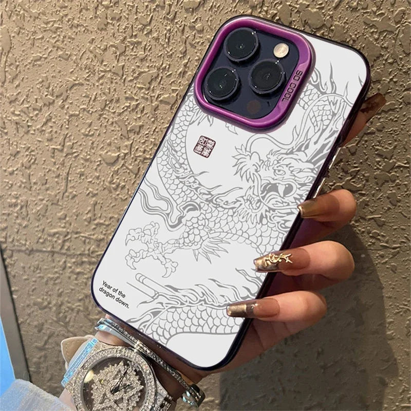 ANISARP Luxury Chinese Dragon Hard Matte Shockproof Phone Case